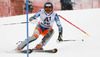 Leif Kristian Haugen of Norway skiing in first run of men slalom race of Audi FIS Alpine skiing World cup in Kitzbuehel, Austria. Men slalom race of Audi FIS Alpine skiing World cup 2013-2014 was held on Friday, 24th of January 2014 in Kitzbuehel, Austria.

