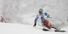 Jonathan Nordbotten of Norway skiing in first run of men slalom race of Audi FIS Alpine skiing World cup in Kitzbuehel, Austria. Men slalom race of Audi FIS Alpine skiing World cup 2013-2014 was held on Friday, 24th of January 2014 in Kitzbuehel, Austria.
