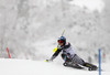 Santeri Paloniemi of Finland skiing in first run of men slalom race of Audi FIS Alpine skiing World cup in Kitzbuehel, Austria. Men slalom race of Audi FIS Alpine skiing World cup 2013-2014 was held on Friday, 24th of January 2014 in Kitzbuehel, Austria.
