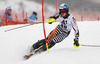 Santeri Paloniemi of Finland skiing in first run of men slalom race of Audi FIS Alpine skiing World cup in Kitzbuehel, Austria. Men slalom race of Audi FIS Alpine skiing World cup 2013-2014 was held on Friday, 24th of January 2014 in Kitzbuehel, Austria.

