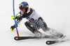 Santeri Paloniemi of Finland skiing in first run of men slalom race of Audi FIS Alpine skiing World cup in Kitzbuehel, Austria. Men slalom race of Audi FIS Alpine skiing World cup 2013-2014 was held on Friday, 24th of January 2014 in Kitzbuehel, Austria.
