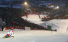 Seventh placed Daniel Yule of Switzerland skiing in second run of men slalom race of Audi FIS Alpine skiing World cup in Kitzbuehel, Austria. Men slalom race of Audi FIS Alpine skiing World cup 2013-2014 was held on Friday, 24th of January 2014 in Kitzbuehel, Austria.
