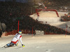 Ramon Zenhaeusern of Switzerland skiing in second run of men slalom race of Audi FIS Alpine skiing World cup in Kitzbuehel, Austria. Men slalom race of Audi FIS Alpine skiing World cup 2013-2014 was held on Friday, 24th of January 2014 in Kitzbuehel, Austria.
