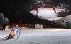 Second placed Henrik Kristoffersen of Norway skiing in second run of men slalom race of Audi FIS Alpine skiing World cup in Kitzbuehel, Austria. Men slalom race of Audi FIS Alpine skiing World cup 2013-2014 was held on Friday, 24th of January 2014 in Kitzbuehel, Austria.
