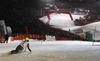 Ivica Kostelic of Croatia skiing in second run of men slalom race of Audi FIS Alpine skiing World cup in Kitzbuehel, Austria. Men slalom race of Audi FIS Alpine skiing World cup 2013-2014 was held on Friday, 24th of January 2014 in Kitzbuehel, Austria.
