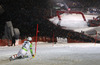 Tenth placed Fritz Dopfer of Germany skiing in second run of men slalom race of Audi FIS Alpine skiing World cup in Kitzbuehel, Austria. Men slalom race of Audi FIS Alpine skiing World cup 2013-2014 was held on Friday, 24th of January 2014 in Kitzbuehel, Austria.
