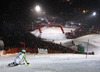 Winner Felix Neureuther of Germany skiing in second run of men slalom race of Audi FIS Alpine skiing World cup in Kitzbuehel, Austria. Men slalom race of Audi FIS Alpine skiing World cup 2013-2014 was held on Friday, 24th of January 2014 in Kitzbuehel, Austria.

