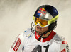 Fourth placed Alexis Pinturault of France reacts in finish of the second run of men slalom race of Audi FIS Alpine skiing World cup in Kitzbuehel, Austria. Men slalom race of Audi FIS Alpine skiing World cup 2013-2014 was held on Friday, 24th of January 2014 in Kitzbuehel, Austria.
