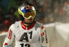 Fourth placed Alexis Pinturault of France reacts in finish of the second run of men slalom race of Audi FIS Alpine skiing World cup in Kitzbuehel, Austria. Men slalom race of Audi FIS Alpine skiing World cup 2013-2014 was held on Friday, 24th of January 2014 in Kitzbuehel, Austria.
