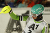 Winner Felix Neureuther of Germany reacts in finish of the second run of men slalom race of Audi FIS Alpine skiing World cup in Kitzbuehel, Austria. Men slalom race of Audi FIS Alpine skiing World cup 2013-2014 was held on Friday, 24th of January 2014 in Kitzbuehel, Austria.
