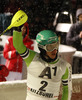 Winner Felix Neureuther of Germany reacts in finish of the second run of men slalom race of Audi FIS Alpine skiing World cup in Kitzbuehel, Austria. Men slalom race of Audi FIS Alpine skiing World cup 2013-2014 was held on Friday, 24th of January 2014 in Kitzbuehel, Austria.
