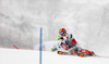 Marcel Hirscher of Austria skiing in first run of men slalom race of Audi FIS Alpine skiing World cup in Kitzbuehel, Austria. Men slalom race of Audi FIS Alpine skiing World cup 2013-2014 was held on Friday, 24th of January 2014 in Kitzbuehel, Austria.
