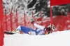 Beat Feuz of Switzerland crashing in men downhill race of Audi FIS Alpine skiing World cup in Kitzbuehel, Austria. Men downhill race of Audi FIS Alpine skiing World cup 2013-2014 was held on Saturday, 25th of January 2014 on Streif course in Kitzbuehel, Austria.
