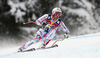 Fourth placed Adrien Theaux of France skiing in men downhill race of Audi FIS Alpine skiing World cup in Kitzbuehel, Austria. Men downhill race of Audi FIS Alpine skiing World cup 2013-2014 was held on Saturday, 25th of January 2014 on Streif course in Kitzbuehel, Austria.
