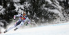 Winner Hannes Reichelt of Austria skiing in men downhill race of Audi FIS Alpine skiing World cup in Kitzbuehel, Austria. Men downhill race of Audi FIS Alpine skiing World cup 2013-2014 was held on Saturday, 25th of January 2014 on Streif course in Kitzbuehel, Austria.
