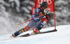 Seventh placed Travis Ganong of USA skiing in men downhill race of Audi FIS Alpine skiing World cup in Kitzbuehel, Austria. Men downhill race of Audi FIS Alpine skiing World cup 2013-2014 was held on Saturday, 25th of January 2014 on Streif course in Kitzbuehel, Austria.
