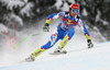 Andrej Sporn of Slovenia skiing in men downhill race of Audi FIS Alpine skiing World cup in Kitzbuehel, Austria. Men downhill race of Audi FIS Alpine skiing World cup 2013-2014 was held on Saturday, 25th of January 2014 on Streif course in Kitzbuehel, Austria.
