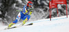 Andrej Sporn of Slovenia skiing in men downhill race of Audi FIS Alpine skiing World cup in Kitzbuehel, Austria. Men downhill race of Audi FIS Alpine skiing World cup 2013-2014 was held on Saturday, 25th of January 2014 on Streif course in Kitzbuehel, Austria.
