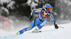 Douglas Hedin of Sweden skiing in men downhill race of Audi FIS Alpine skiing World cup in Kitzbuehel, Austria. Men downhill race of Audi FIS Alpine skiing World cup 2013-2014 was held on Saturday, 25th of January 2014 on Streif course in Kitzbuehel, Austria.
