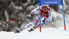 Ninth placed Adrien Theaux of France skiing in men super-g race of Audi FIS Alpine skiing World cup in Kitzbuehel, Austria. Men super-g race of Audi FIS Alpine skiing World cup 2013-2014 was held on Sunday, 26th of January 2014 on Streifalm course in Kitzbuehel, Austria.
