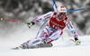 Ninth placed Adrien Theaux of France skiing in men super-g race of Audi FIS Alpine skiing World cup in Kitzbuehel, Austria. Men super-g race of Audi FIS Alpine skiing World cup 2013-2014 was held on Sunday, 26th of January 2014 on Streifalm course in Kitzbuehel, Austria.
