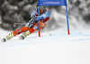 Kjetil Jansrud of Norway skiing in men super-g race of Audi FIS Alpine skiing World cup in Kitzbuehel, Austria. Men super-g race of Audi FIS Alpine skiing World cup 2013-2014 was held on Sunday, 26th of January 2014 on Streifalm course in Kitzbuehel, Austria.
