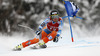 Kjetil Jansrud of Norway skiing in men super-g race of Audi FIS Alpine skiing World cup in Kitzbuehel, Austria. Men super-g race of Audi FIS Alpine skiing World cup 2013-2014 was held on Sunday, 26th of January 2014 on Streifalm course in Kitzbuehel, Austria.
