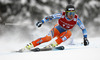 Kjetil Jansrud of Norway skiing in men super-g race of Audi FIS Alpine skiing World cup in Kitzbuehel, Austria. Men super-g race of Audi FIS Alpine skiing World cup 2013-2014 was held on Sunday, 26th of January 2014 on Streifalm course in Kitzbuehel, Austria.
