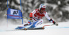 Winner Didier Defago of Switzerland skiing in men super-g race of Audi FIS Alpine skiing World cup in Kitzbuehel, Austria. Men super-g race of Audi FIS Alpine skiing World cup 2013-2014 was held on Sunday, 26th of January 2014 on Streifalm course in Kitzbuehel, Austria.
