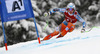 Aleksander Aamodt Kilde of Norway skiing in men super-g race of Audi FIS Alpine skiing World cup in Kitzbuehel, Austria. Men super-g race of Audi FIS Alpine skiing World cup 2013-2014 was held on Sunday, 26th of January 2014 on Streifalm course in Kitzbuehel, Austria.
