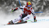 Marcel Hirscher of Austria skiing in men super-g race of Audi FIS Alpine skiing World cup in Kitzbuehel, Austria. Men super-g race of Audi FIS Alpine skiing World cup 2013-2014 was held on Sunday, 26th of January 2014 on Streifalm course in Kitzbuehel, Austria.
