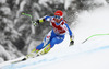 Andrej Sporn of Slovenia skiing in men super-g race of Audi FIS Alpine skiing World cup in Kitzbuehel, Austria. Men super-g race of Audi FIS Alpine skiing World cup 2013-2014 was held on Sunday, 26th of January 2014 on Streifalm course in Kitzbuehel, Austria.
