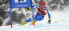 Douglas Hedin of Sweden skiing in men super-g race of Audi FIS Alpine skiing World cup in Kitzbuehel, Austria. Men super-g race of Audi FIS Alpine skiing World cup 2013-2014 was held on Sunday, 26th of January 2014 on Streifalm course in Kitzbuehel, Austria.

