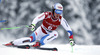 Eight placed Carlo Janka of Switzerland skiing in men super-g race of Audi FIS Alpine skiing World cup in Kitzbuehel, Austria. Men super-g race of Audi FIS Alpine skiing World cup 2013-2014 was held on Sunday, 26th of January 2014 on Streifalm course in Kitzbuehel, Austria.
