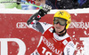 Third placed Max Franz of Austria reacts in finish of men super-g race of Audi FIS Alpine skiing World cup in Kitzbuehel, Austria. Men super-g race of Audi FIS Alpine skiing World cup 2013-2014 was held on Sunday, 26th of January 2014 on Streifalm course in Kitzbuehel, Austria.
