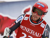 Second placed Bode Miller of USA reacts in finish of men super-g race of Audi FIS Alpine skiing World cup in Kitzbuehel, Austria. Men super-g race of Audi FIS Alpine skiing World cup 2013-2014 was held on Sunday, 26th of January 2014 on Streifalm course in Kitzbuehel, Austria.
