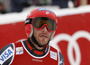 Second placed Bode Miller of USA reacts in finish of men super-g race of Audi FIS Alpine skiing World cup in Kitzbuehel, Austria. Men super-g race of Audi FIS Alpine skiing World cup 2013-2014 was held on Sunday, 26th of January 2014 on Streifalm course in Kitzbuehel, Austria.
