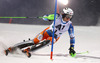 Henrik Kristoffersen of Norway skiing in first run of The Night race, men slalom race of Audi FIS Alpine skiing World cup in Schladming, Austria. The Night race, men slalom race of Audi FIS Alpine skiing World cup 2013-2014 was held on Tuesday, 28th of January 2014 in Schladming, Austria.
