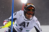 Mario Matt of Austria skiing in first run of The Night race, men slalom race of Audi FIS Alpine skiing World cup in Schladming, Austria. The Night race, men slalom race of Audi FIS Alpine skiing World cup 2013-2014 was held on Tuesday, 28th of January 2014 in Schladming, Austria.
