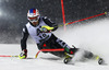 Manfred Moelgg of Italy skiing in first run of The Night race, men slalom race of Audi FIS Alpine skiing World cup in Schladming, Austria. The Night race, men slalom race of Audi FIS Alpine skiing World cup 2013-2014 was held on Tuesday, 28th of January 2014 in Schladming, Austria.
