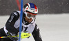 Manfred Moelgg of Italy skiing in first run of The Night race, men slalom race of Audi FIS Alpine skiing World cup in Schladming, Austria. The Night race, men slalom race of Audi FIS Alpine skiing World cup 2013-2014 was held on Tuesday, 28th of January 2014 in Schladming, Austria.

