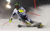 Reinfried Herbst of Austria skiing in first run of The Night race, men slalom race of Audi FIS Alpine skiing World cup in Schladming, Austria. The Night race, men slalom race of Audi FIS Alpine skiing World cup 2013-2014 was held on Tuesday, 28th of January 2014 in Schladming, Austria.
