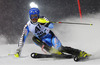 Anton Lahdenperae of Sweden skiing in first run of The Night race, men slalom race of Audi FIS Alpine skiing World cup in Schladming, Austria. The Night race, men slalom race of Audi FIS Alpine skiing World cup 2013-2014 was held on Tuesday, 28th of January 2014 in Schladming, Austria.
