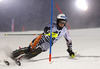 Santeri Paloniemi of Finland skiing in first run of The Night race, men slalom race of Audi FIS Alpine skiing World cup in Schladming, Austria. The Night race, men slalom race of Audi FIS Alpine skiing World cup 2013-2014 was held on Tuesday, 28th of January 2014 in Schladming, Austria.
