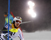 Joonas Rasanen of Finland skiing in first run of The Night race, men slalom race of Audi FIS Alpine skiing World cup in Schladming, Austria. The Night race, men slalom race of Audi FIS Alpine skiing World cup 2013-2014 was held on Tuesday, 28th of January 2014 in Schladming, Austria.
