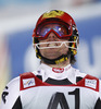 Second placed Marcel Hirscher of Austria reacts in finish of the second run of The Night race, men slalom race of Audi FIS Alpine skiing World cup in Schladming, Austria. The Night race, men slalom race of Audi FIS Alpine skiing World cup 2013-2014 was held on Tuesday, 28th of January 2014 in Schladming, Austria.
