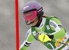 Maria Hoefl-Riesch  of Germany skiing in first run of 50th Golden Fox trophy women slalom race of Audi FIS Alpine skiing World cup in Kranjska Gora, Slovenia. 50th Golden Fox trophy women slalom race of Audi FIS Alpine skiing World cup 2013-2014 was held on Sunday, 2nd of February 2014 in Kranjska Gora, Slovenia
