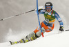Nina Loeseth  of Norway skiing in first run of 50th Golden Fox trophy women slalom race of Audi FIS Alpine skiing World cup in Kranjska Gora, Slovenia. 50th Golden Fox trophy women slalom race of Audi FIS Alpine skiing World cup 2013-2014 was held on Sunday, 2nd of February 2014 in Kranjska Gora, Slovenia
