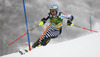 Tanja Poutiainen  of Finland skiing in first run of 50th Golden Fox trophy women slalom race of Audi FIS Alpine skiing World cup in Kranjska Gora, Slovenia. 50th Golden Fox trophy women slalom race of Audi FIS Alpine skiing World cup 2013-2014 was held on Sunday, 2nd of February 2014 in Kranjska Gora, Slovenia

