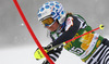 Tanja Poutiainen  of Finland skiing in first run of 50th Golden Fox trophy women slalom race of Audi FIS Alpine skiing World cup in Kranjska Gora, Slovenia. 50th Golden Fox trophy women slalom race of Audi FIS Alpine skiing World cup 2013-2014 was held on Sunday, 2nd of February 2014 in Kranjska Gora, Slovenia
